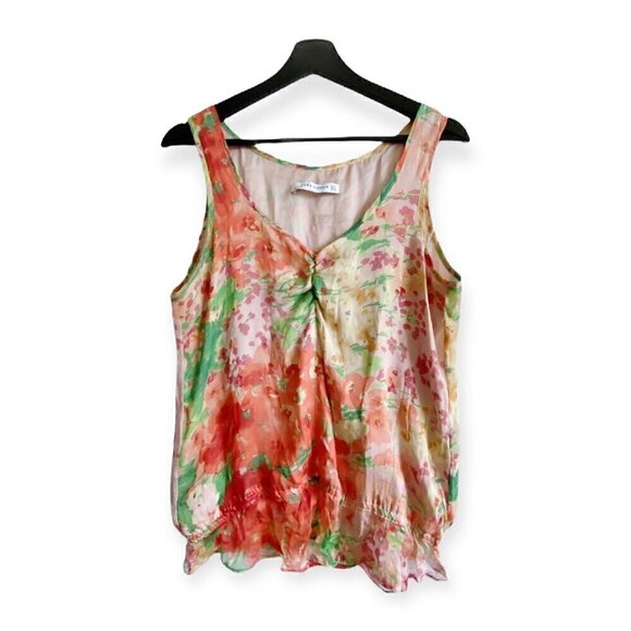 Zara sleeveless floral print blouse, size M - Picture 1 of 8